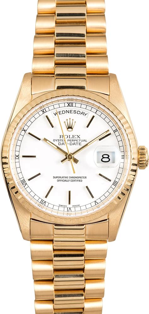 rolex 18ct gold day date|Rolex Day-Date 18238.